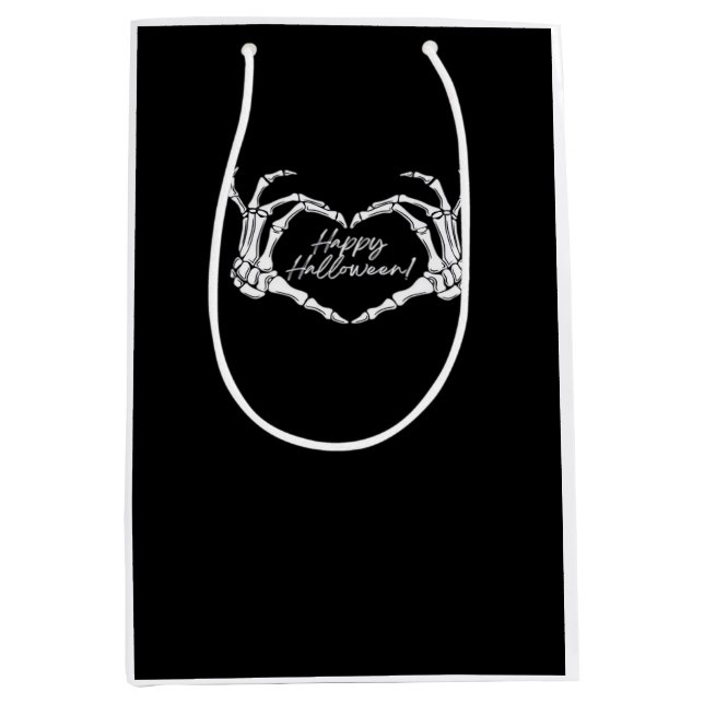 Skeleton Heart Händer, Happy halloween Skeleton, H (Framsidan)