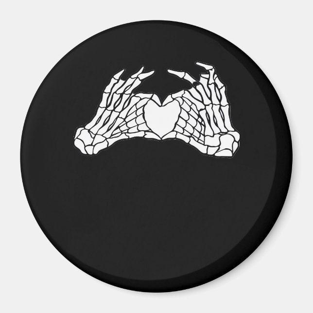 Skeleton Heart Händer - Light Magnet (Framsidan)