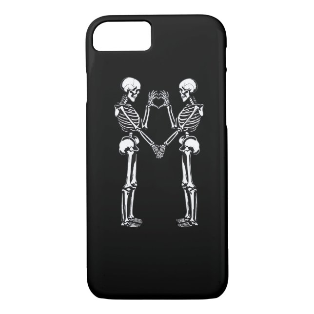 Skeleton Heart Händer Sign Halloween Costume Class Case-Mate iPhone Skal (Baksida)