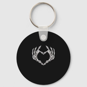 Skeleton Heart - och Händer Gothic Halloween Costu Nyckelring