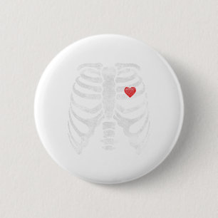 Skeleton Heart Rib Cage röntgenVuxen Kids Roligt H Knapp