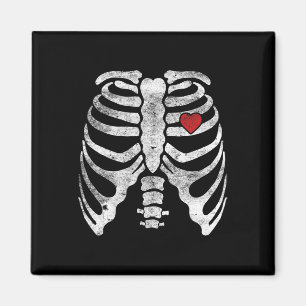 Skeleton Heart Rib Cage röntgenVuxen Kids Roligt H Magnet