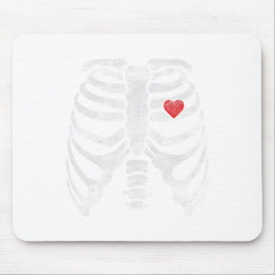 Skeleton Heart Rib Cage röntgenVuxen Kids Roligt H Musmatta