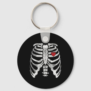 Skeleton Heart Rib Cage röntgenVuxen Kids Roligt H Nyckelring