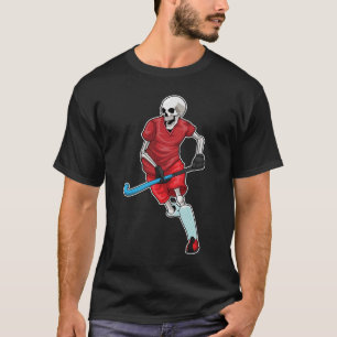 Skeleton Hockey Hockey fladdermus T Shirt
