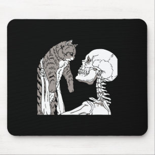 Skeleton Holding A Cat Lazy Halloween Costume Skul Musmatta