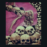 SKELETON HORROR RETRO VINTAGE POP POSTER<br><div class="desc">SKELETON HORROR RETRO VINTAGE POP Poster Anime Tecknad Tecknad Fiction Manga</div>