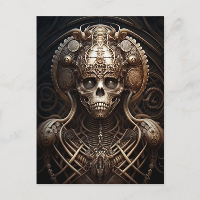 Skeleton Horror Vykort (Framsida)