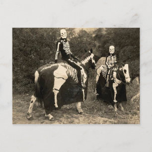 Skeleton Horsperma från 1900 Vykort