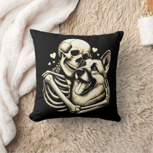 Skeleton Hugger Hund Halloween German Shepherd Kudde