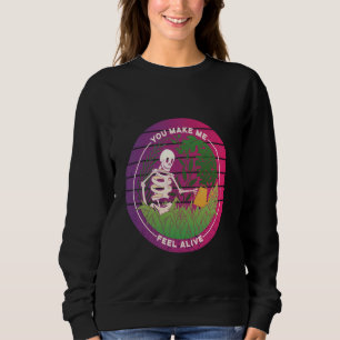 Skeleton  Humous Skeleton Watering Plan T Shirt