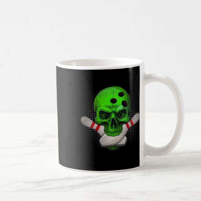 Skeleton huvud Skullvaden från höns och Stift Lyck Kaffemugg (Höger)