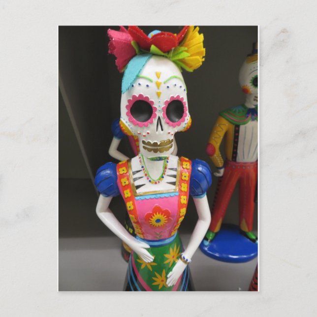 Skeleton i nöd vykort (Framsida)