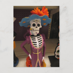 Skeleton i nöd vykort