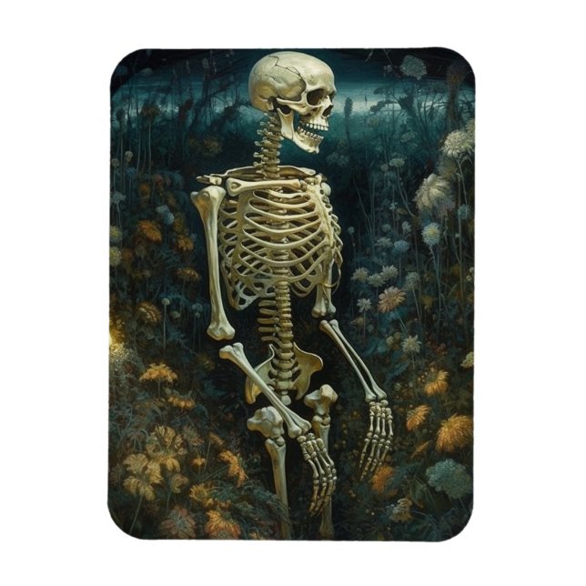 Skeleton i Tillfällen Nattgarden Magnet (Vertikal)