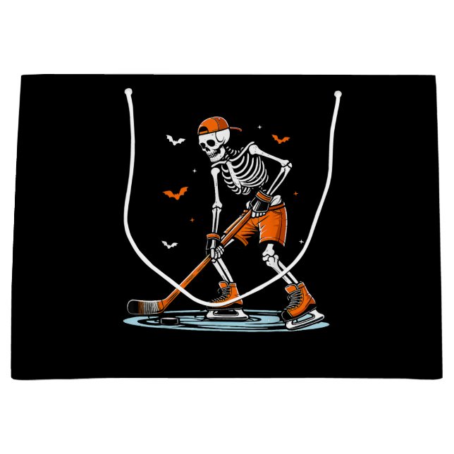 Skeleton Ice Hockey Halloween Boys Funny Halloween (Framsidan)