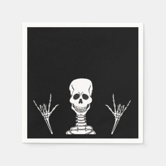 Skeleton ILY Napkins Pappersservett