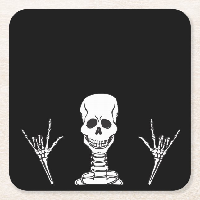 Skeleton ILY papper underlägg (Framsidan)