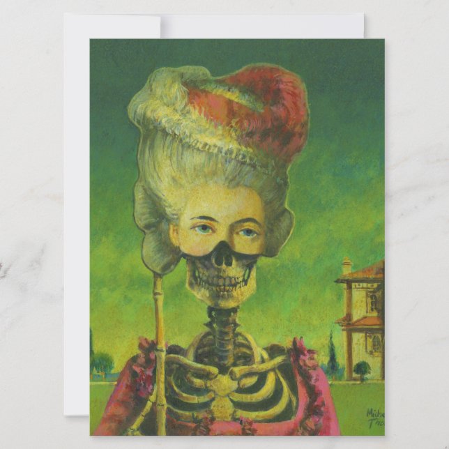 Skeleton Inbjudan för Tillfällen (Framsida)