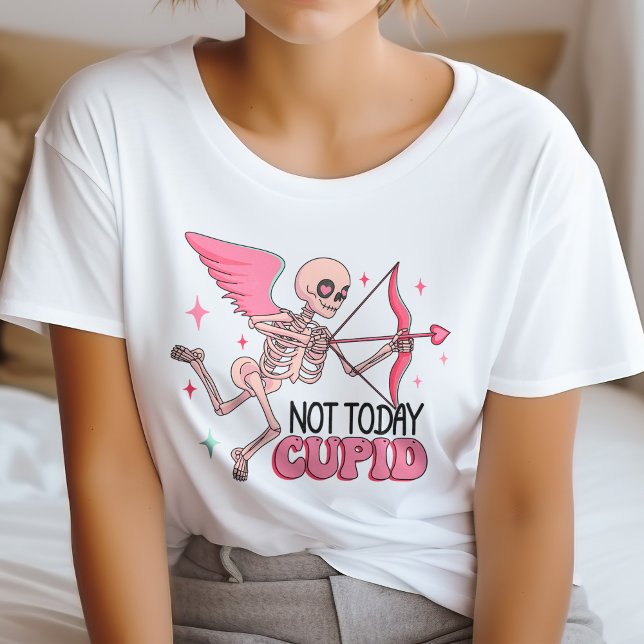 Skeleton inte i dag cupid-Anti alla hjärtans dag T Shirt (Skapare uppladdad)