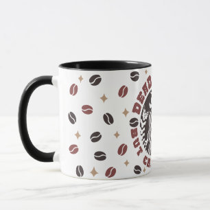 Skeleton inuti men koffeinerade mugg