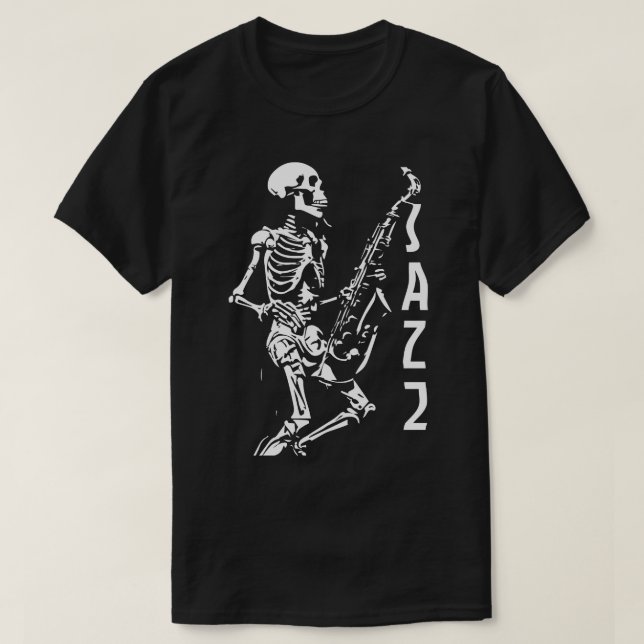 skeleton jazz t shirt (Design framsida)