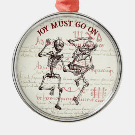 Skeleton Joy måste gå på Julafton Ornament