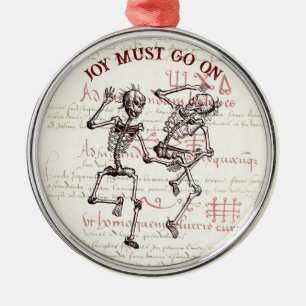 Skeleton Joy måste gå på Julafton Ornament