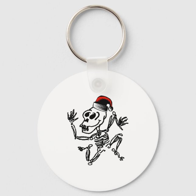 Skeleton-jul Nyckelring (Framsida)