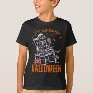 Skeleton-juldesign bara i väntan på Hallowed T Shirt