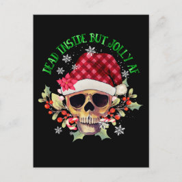 Skeleton Julgran Funny Ugly Julafton Skeletons Helg Vykort