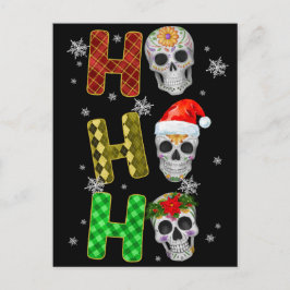 Skeleton Julgran Funny Ugly Julafton Skeletons Vykort