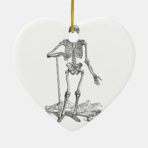 Skeleton Julgransprydnad Keramik