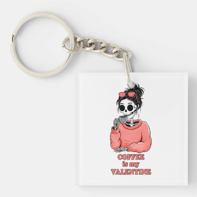 Skeleton-kaffe är mina hjärthjärtans fina Valentin (Framsidan)