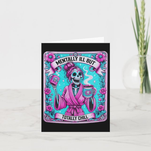 Skeleton-kaffekortet är oavsiktligt isär men total kort (Framsida)
