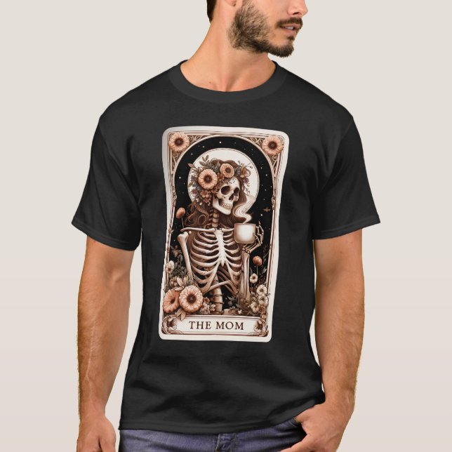 Skeleton-kaffetortet Mamma Mor T Shirt (Framsida)