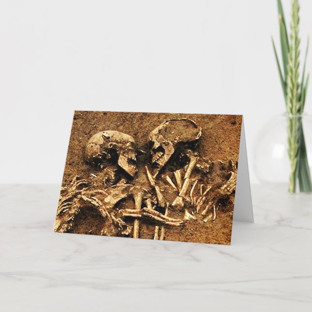 Skeleton Kärlek Kort (Framsida)