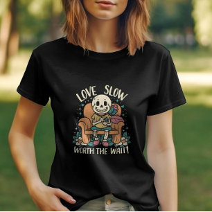 Skeleton Kärlek värdigt Valentines day T Shirt