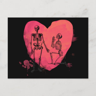 Skeleton Kärlek Vykort