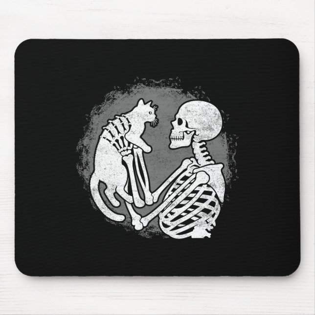 Skeleton Kat Skull Kattunge Cute Halloween Manar K Musmatta (Framsidan)