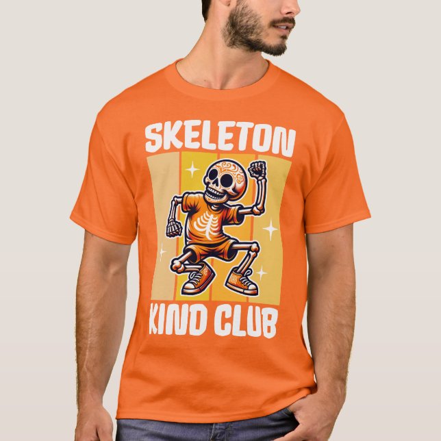 Skeleton Kind Klubb T Shirt (Framsida)