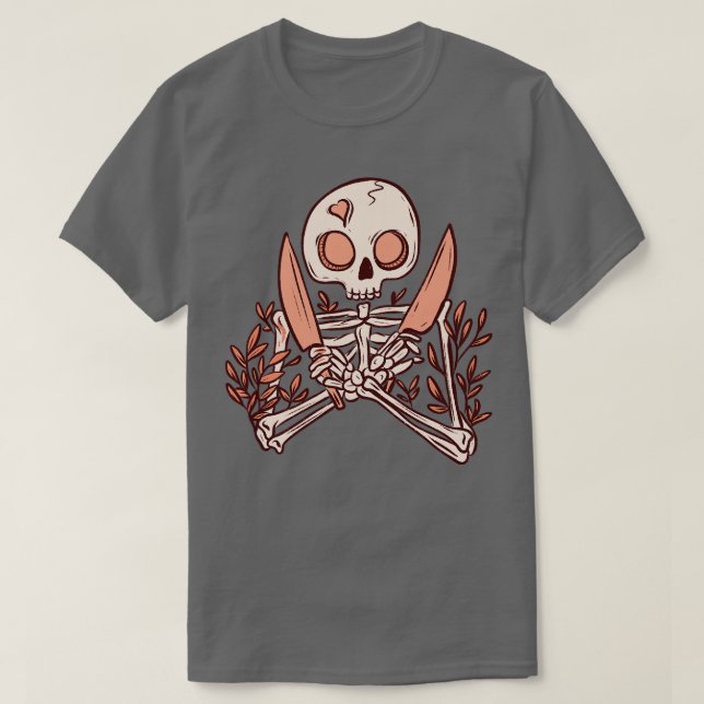 Skeleton knivar t shirt (Design framsida)
