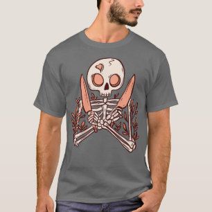 Skeleton knivar t shirt