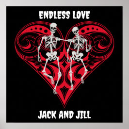 Skeleton lite Personlig Poster