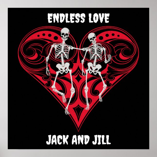 Skeleton lite Personlig Poster (Framsidan)