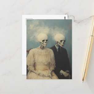Skeleton lite Porträtt Vykort