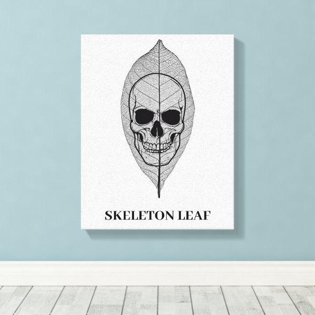 Skeleton Löv Canvastryck (Insitu (trägolv))