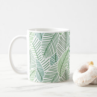 Skeleton Löv (vit och Grönt) Kaffemugg