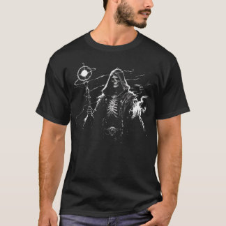 Skeleton Mage / Necromancer T Shirt