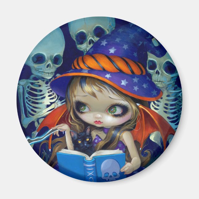 "Skeleton Magic" Magnet (Framsidan)